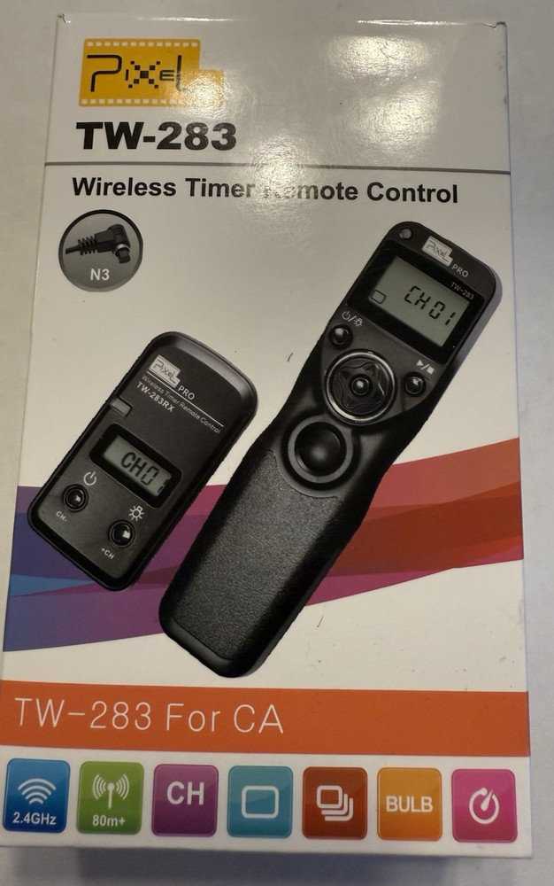 Pixel Pro TW-283 Wireless Timer Remote Control Shutter Release Sony Camera Photo