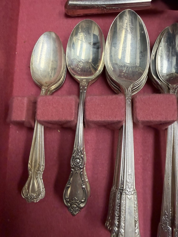 Silver Flatware Set Antique