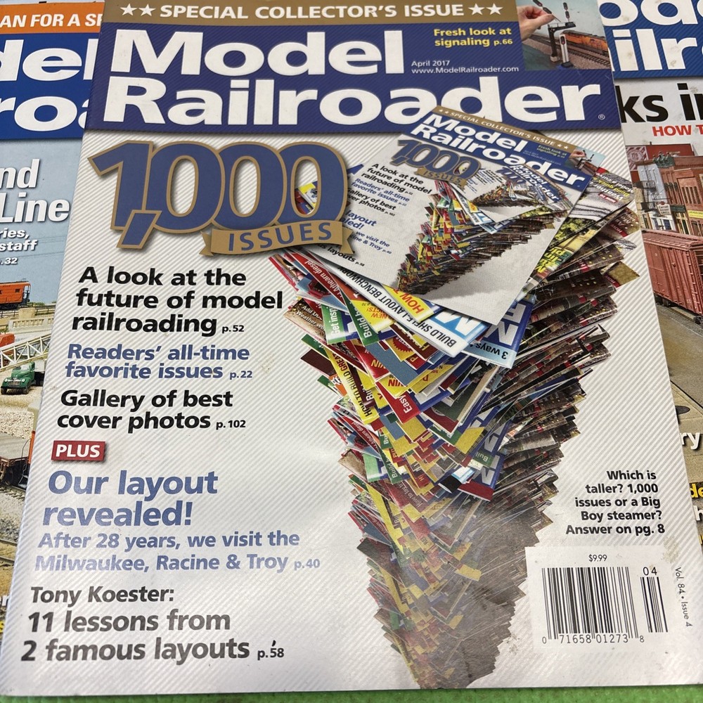 Model Railroader Magazine Lot Year 2017