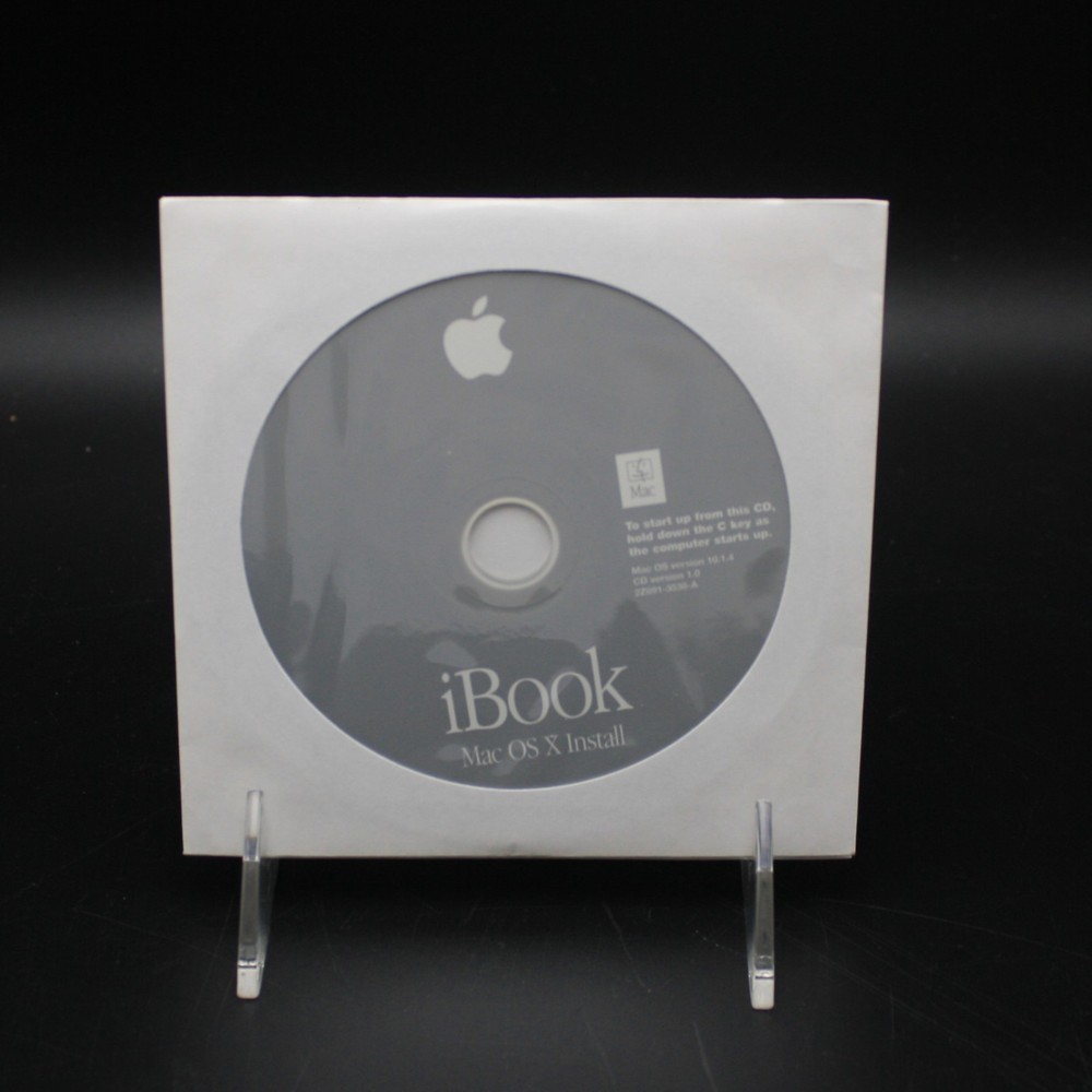 iBook Mac OS 9 & X 10.1.4 Install 2002 Disc 1, 2 ,3, 4 Plus Software