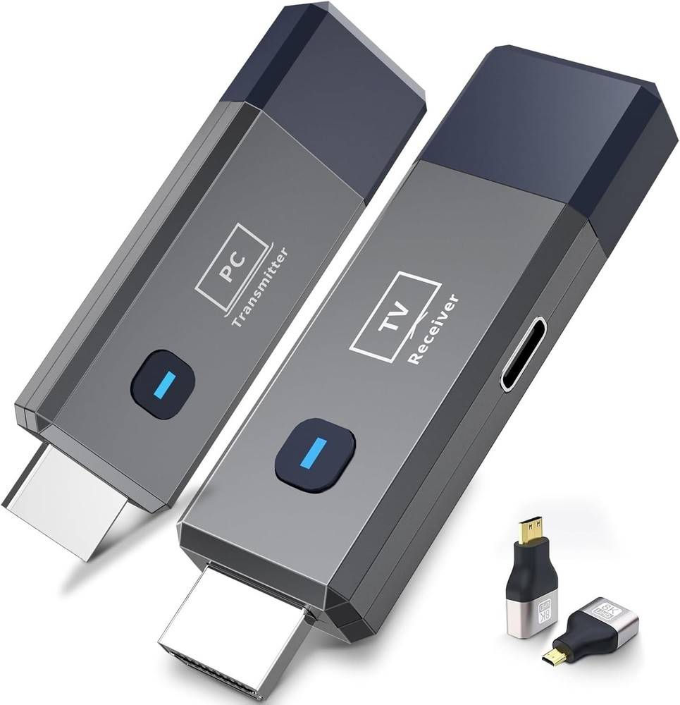Wireless HDMI Transmitter and Receiver 328Ft/100M Extender 4K Decode Input 1080P