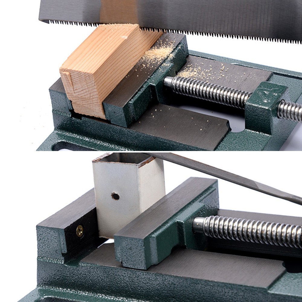 Heavy Duty 4Inch Bench Pillar Clamp Jaw Vice Vise Drill Press Machine Work