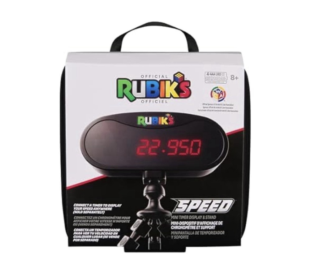 Rubik's Cube Speed Mini Timer Display and Stand Speedcubing NOT a Timer