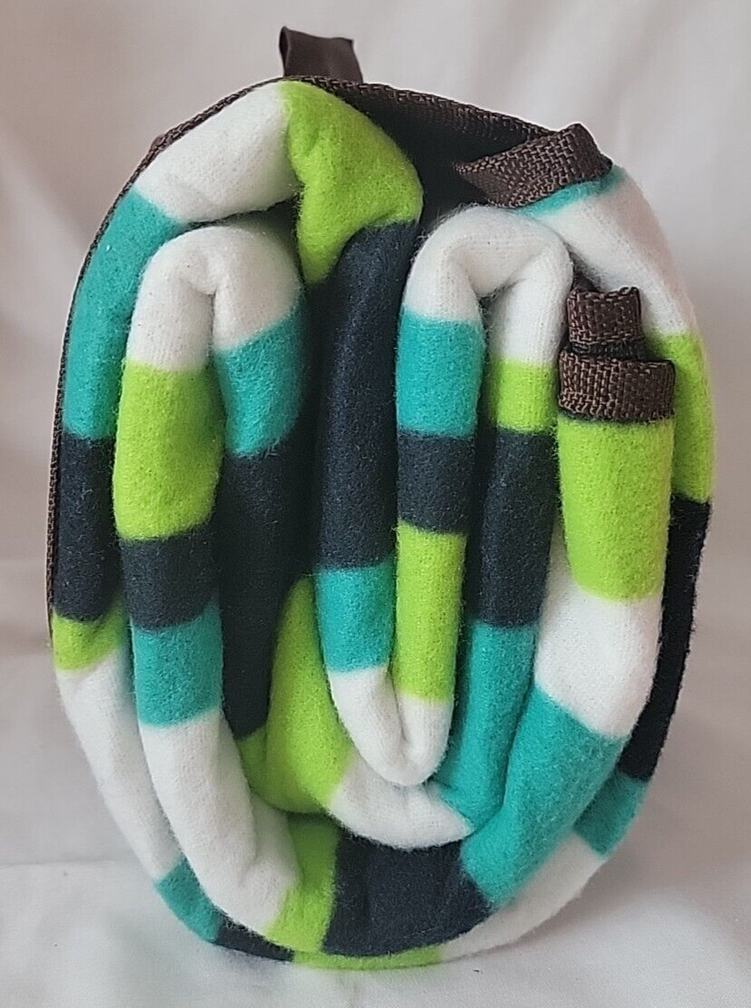 Hurley Outdoor Packable Mat 50" x 60" Striped Picnic Beach Blanket Pad