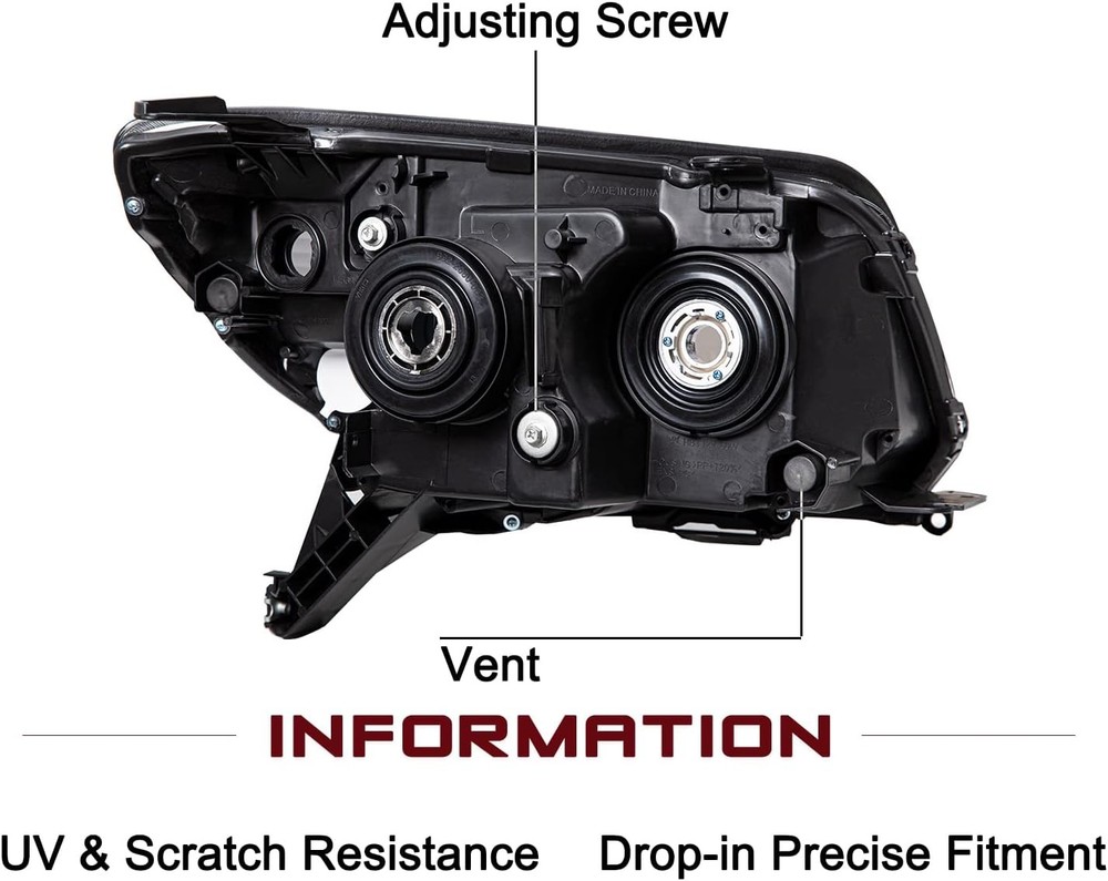 Headlight Assembly Compatible with 2006-2009 Toyota 4Runner