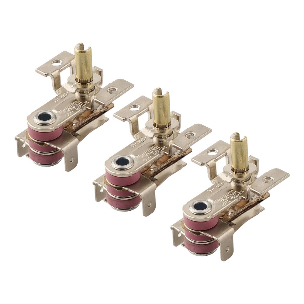 Temperature Switch 3pcs Set Adjustable Thermostat AC 250V 16A for Oven