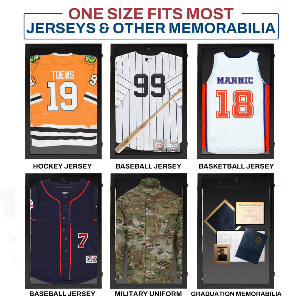 Jersey Display Case / Large Display/ Baseball Display / Bat Display / USA MADE!