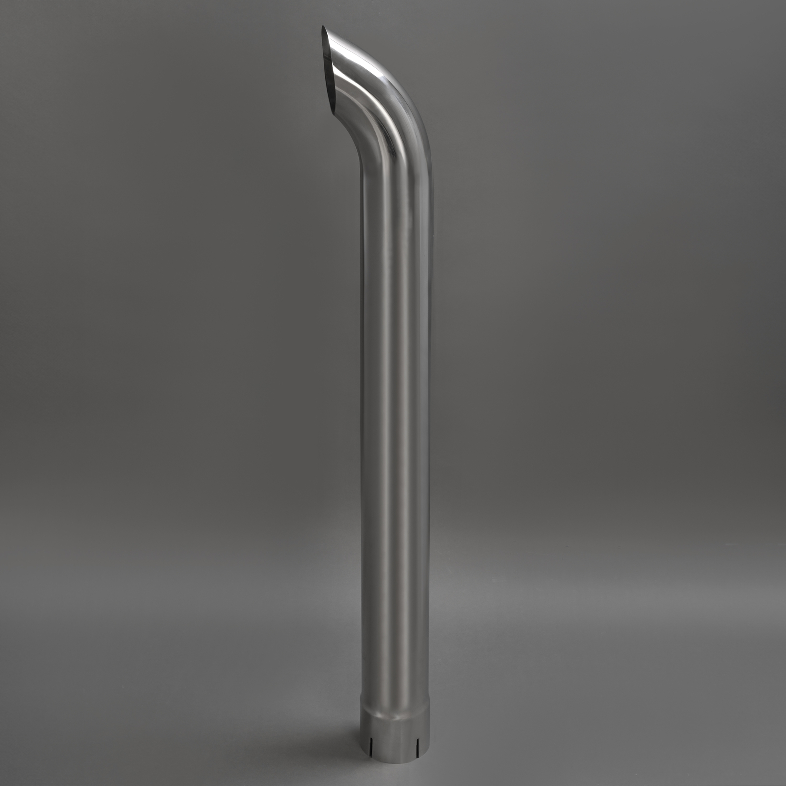 Stainless Steel Curved Exhaust Pipe Stack For Farmall IH 1026 1066 1466 w/Clamp