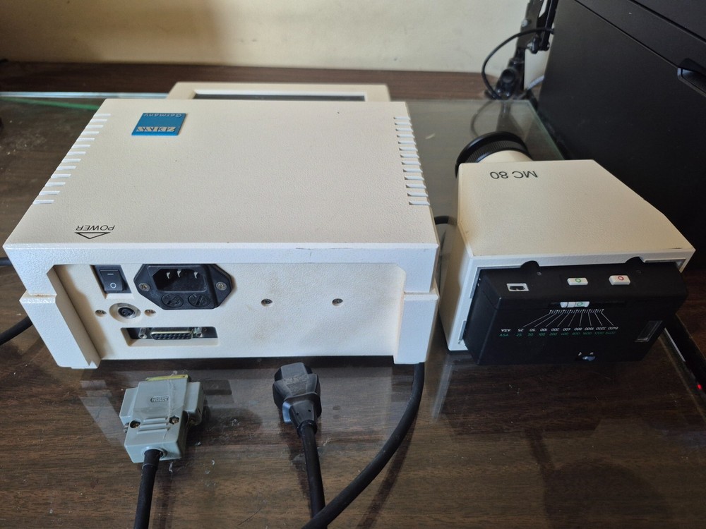 Carl Zeiss MC-80 Microscope Camera Exposure Controller w/ Camera, Cord & Cable
