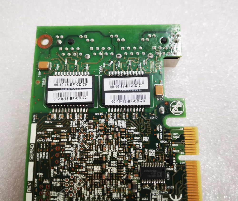 BROADCOM PCI-E 4 Port GBit NETWORK CARD 74-6929-01 A06