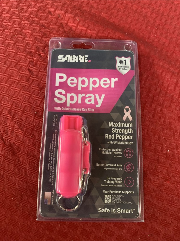 Sabre Pepper Spray With Quick Release Key Ring