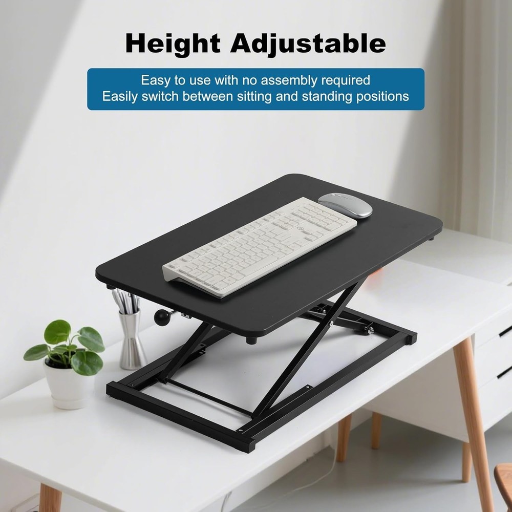 Height Adjustable Standing Desk Converter,Computer Keyboard Stand for Desktop...