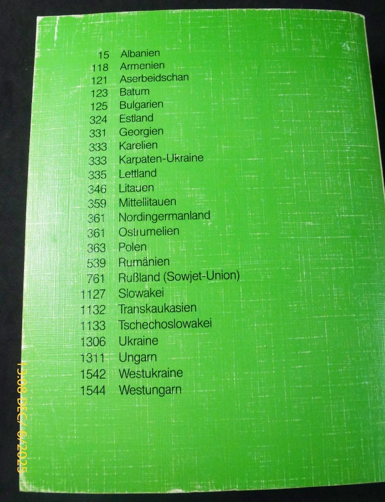 Michel Europa (Europe) Ost (East) catalog; 1990-91; 1,581 pages