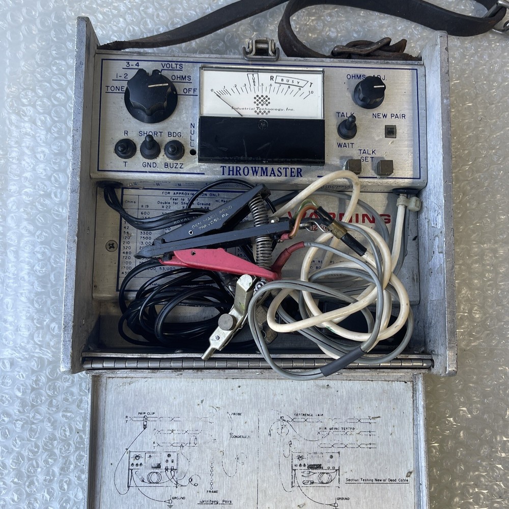 Vintage Colcom THROWMASTER TM 102 Cable Test Set