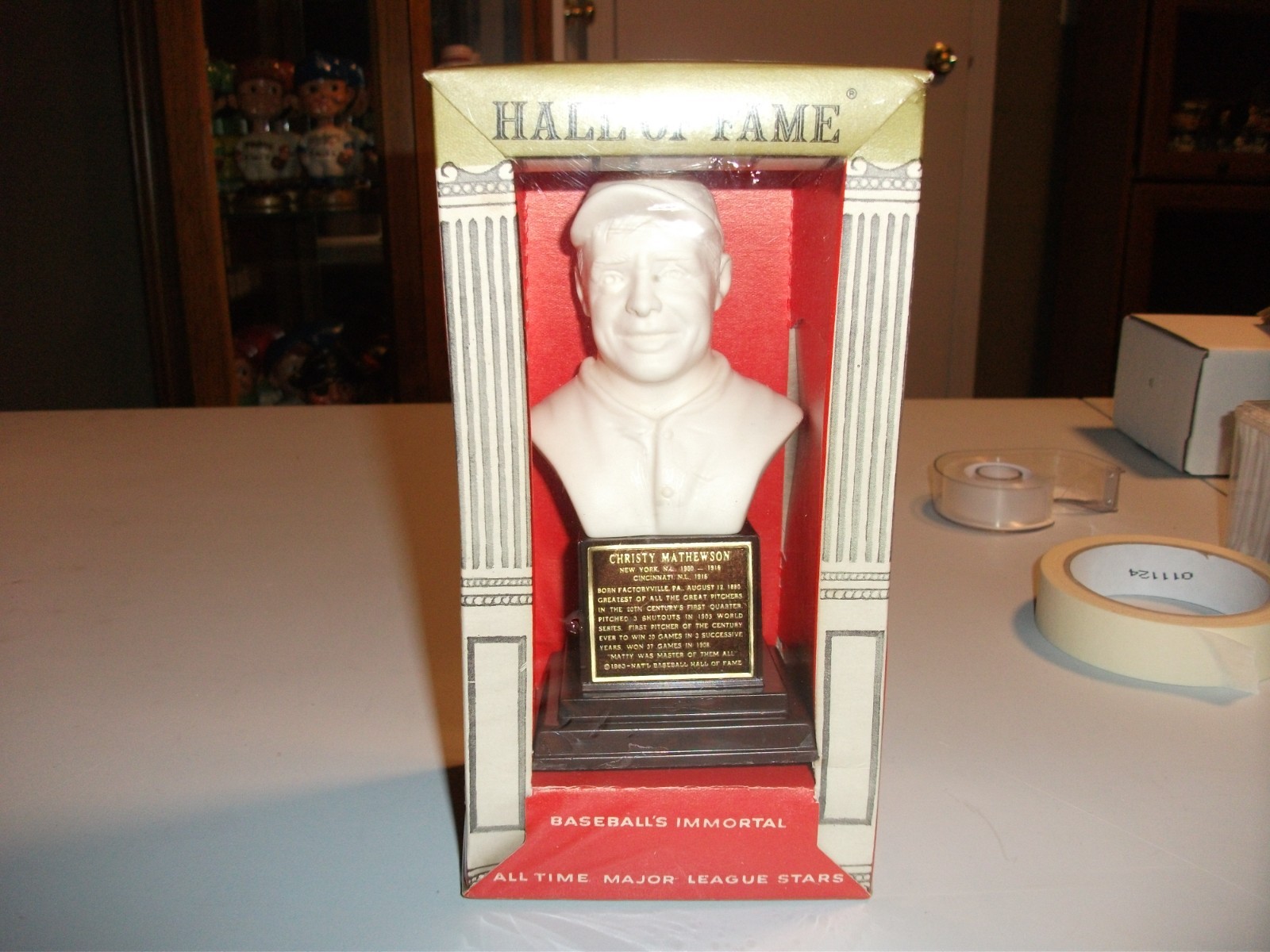 Christy Mathewson 1963  Baseball Sports Hall Of Fame Bust In Box Immortal Stars