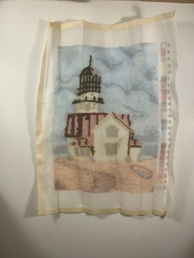Elsa Williams Needlepoint Kit #06397 "Sea the Light" - Started