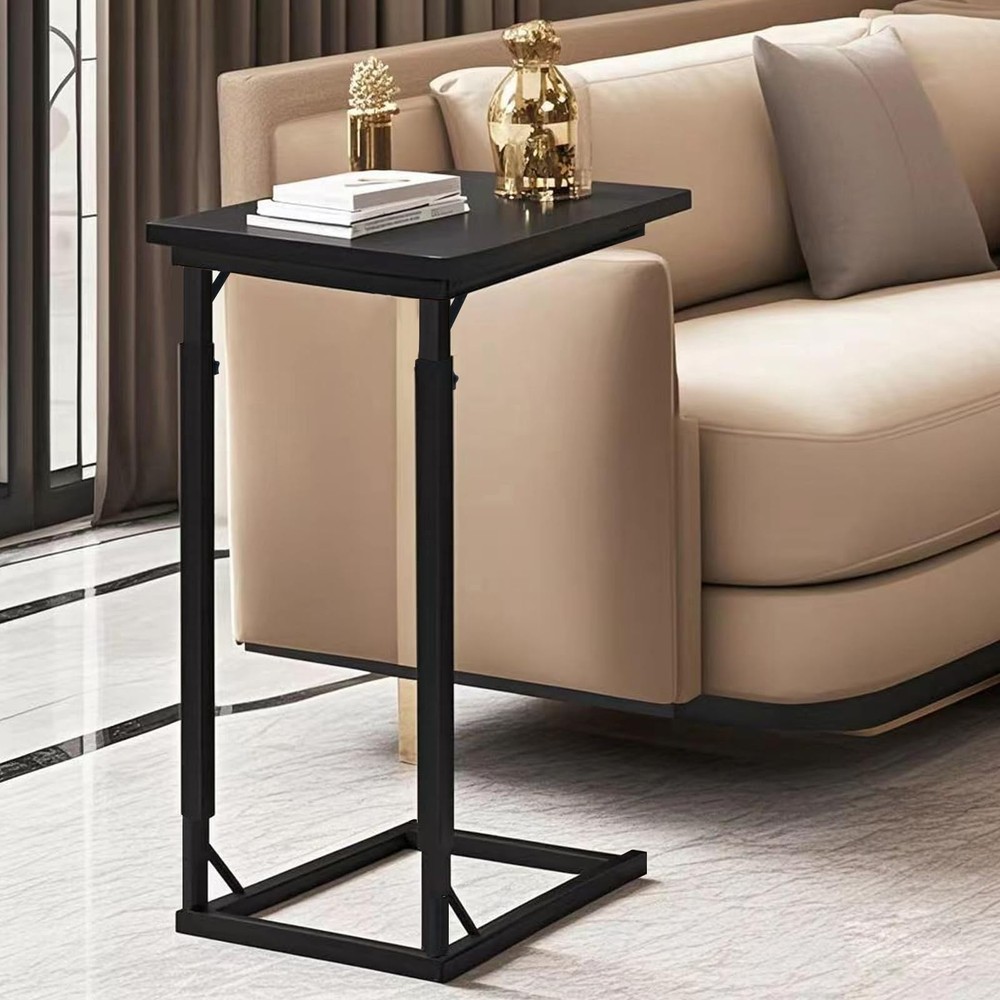 Premium Adjustable C Shaped End Table, Mini Side Tables for Couch and Sofa, S...