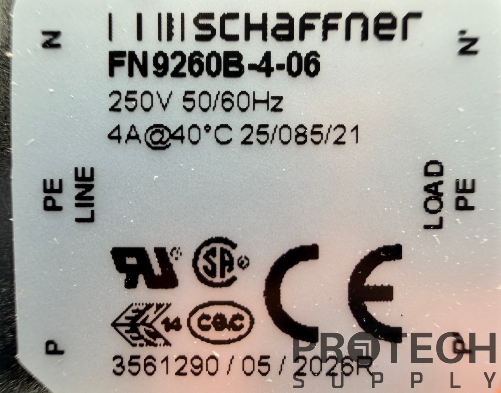 NEW Schaffner FN9260-4-06 4A Power Entry Module IEC Inlet EMI/RFI Line Filter