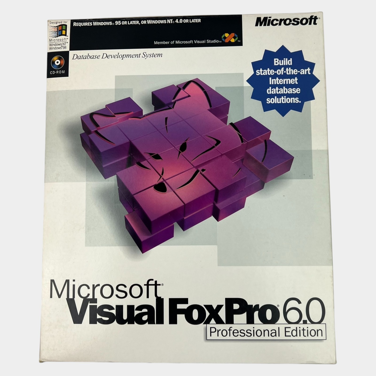 Microsoft Visual FoxPro 6.0 Professional Edition Box Set w/ Key
