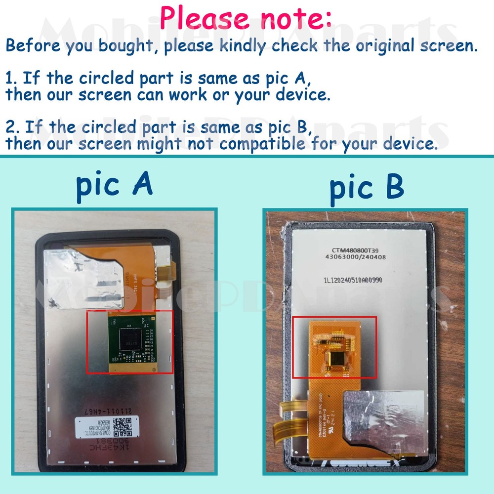 LCD Touch Screen Assembly Replacement for Datalogic Skorpio X5