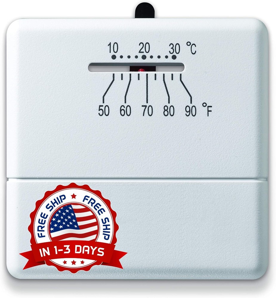 Termostato Estándar No Programable Para El Hogar, Termostato Económico Manual US