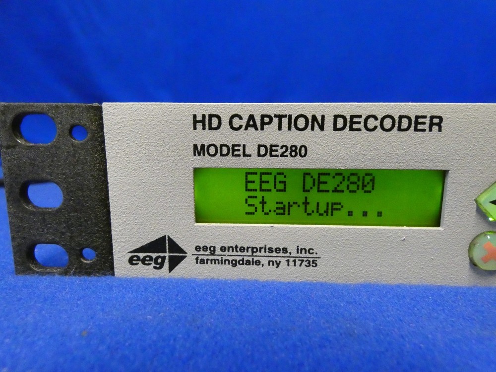 EEG DE280 HD Caption Decoder (tested to power on, NO Login, NO Password)