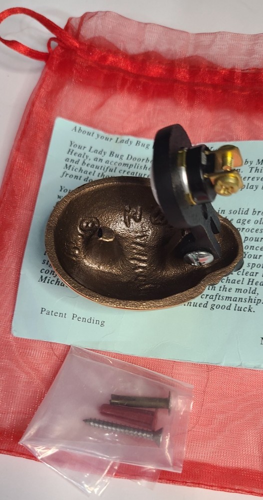 Bronze Michael Healy Ladybug Doorbell