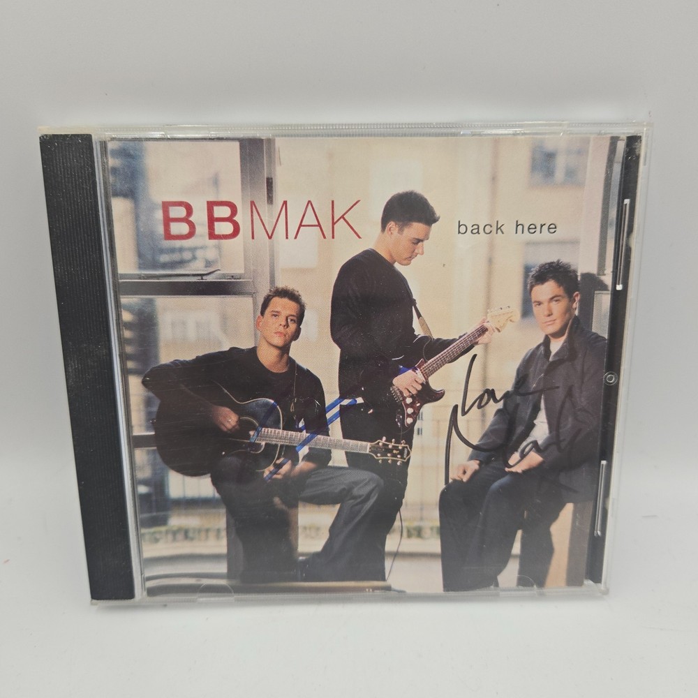 BBMak Back Here Signed Cd Case - NO DISC