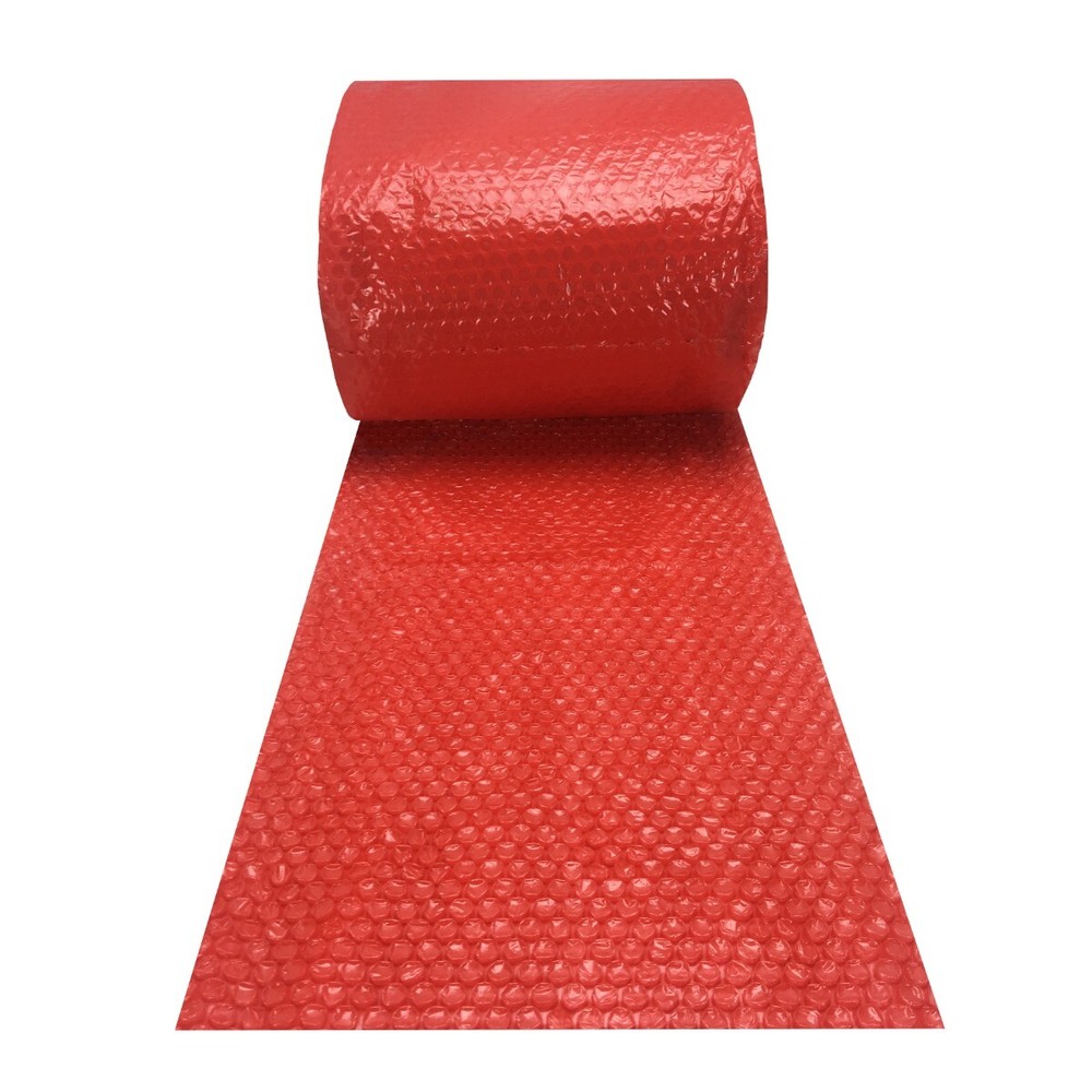 UBMOVE Small Bubble Red Wrap 12" Wide perforated every 12"