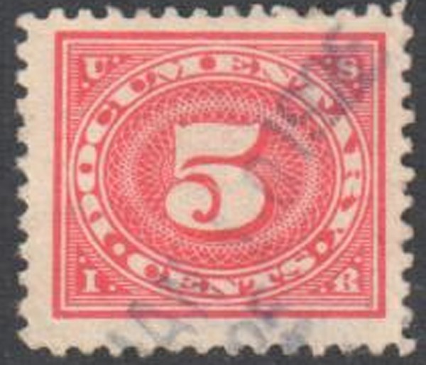 SC#R232 5c Documentary Singles Used