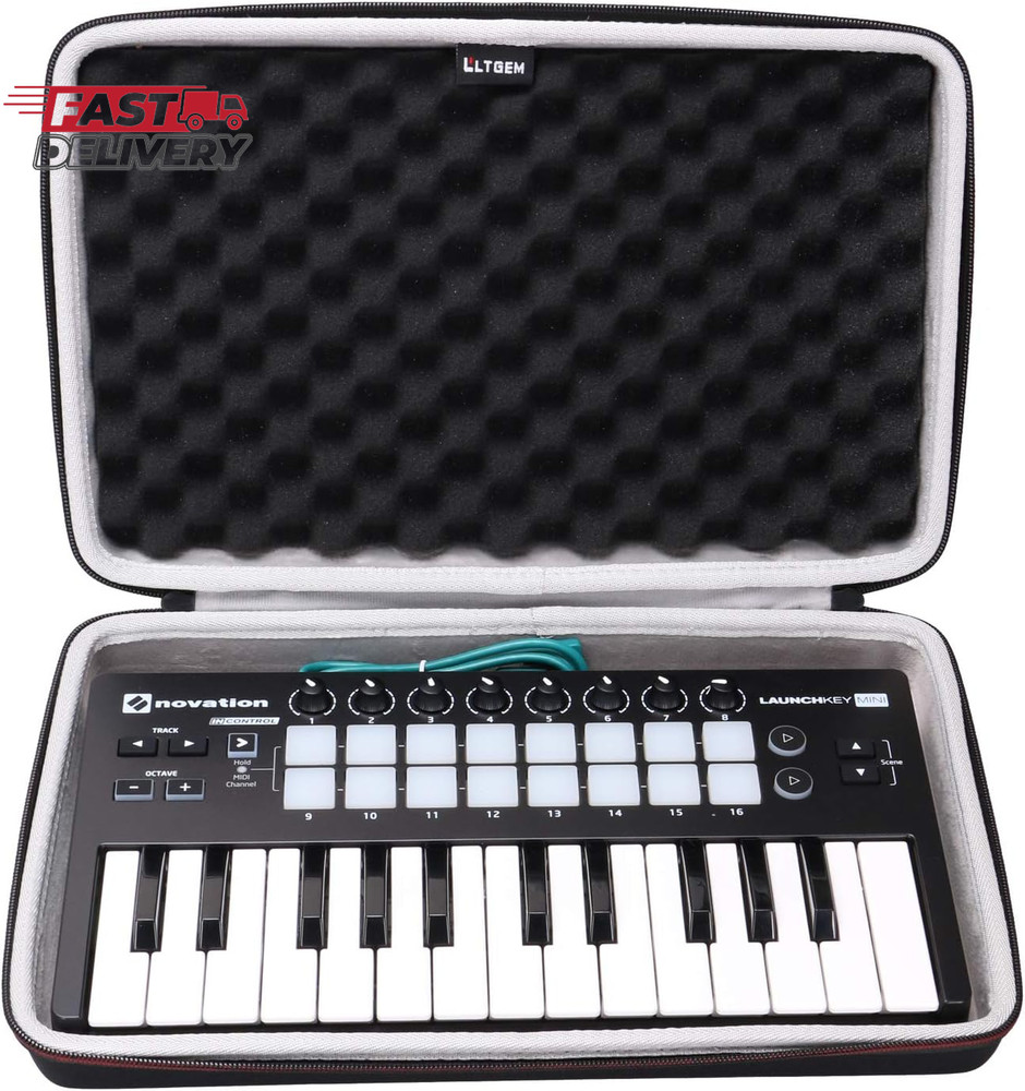 LTGEM EVA Hard Case for Novation Launchkey Mini 25-Note USB Keyboard MK2 Control