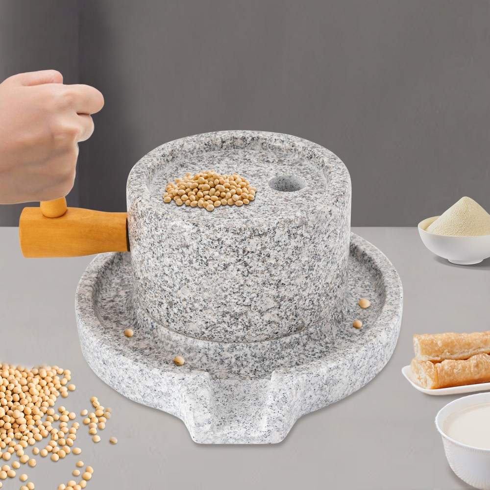Kitchen Tools Granite Stone Mill Grinder Manual Millstone Handcrank Rice Grinder