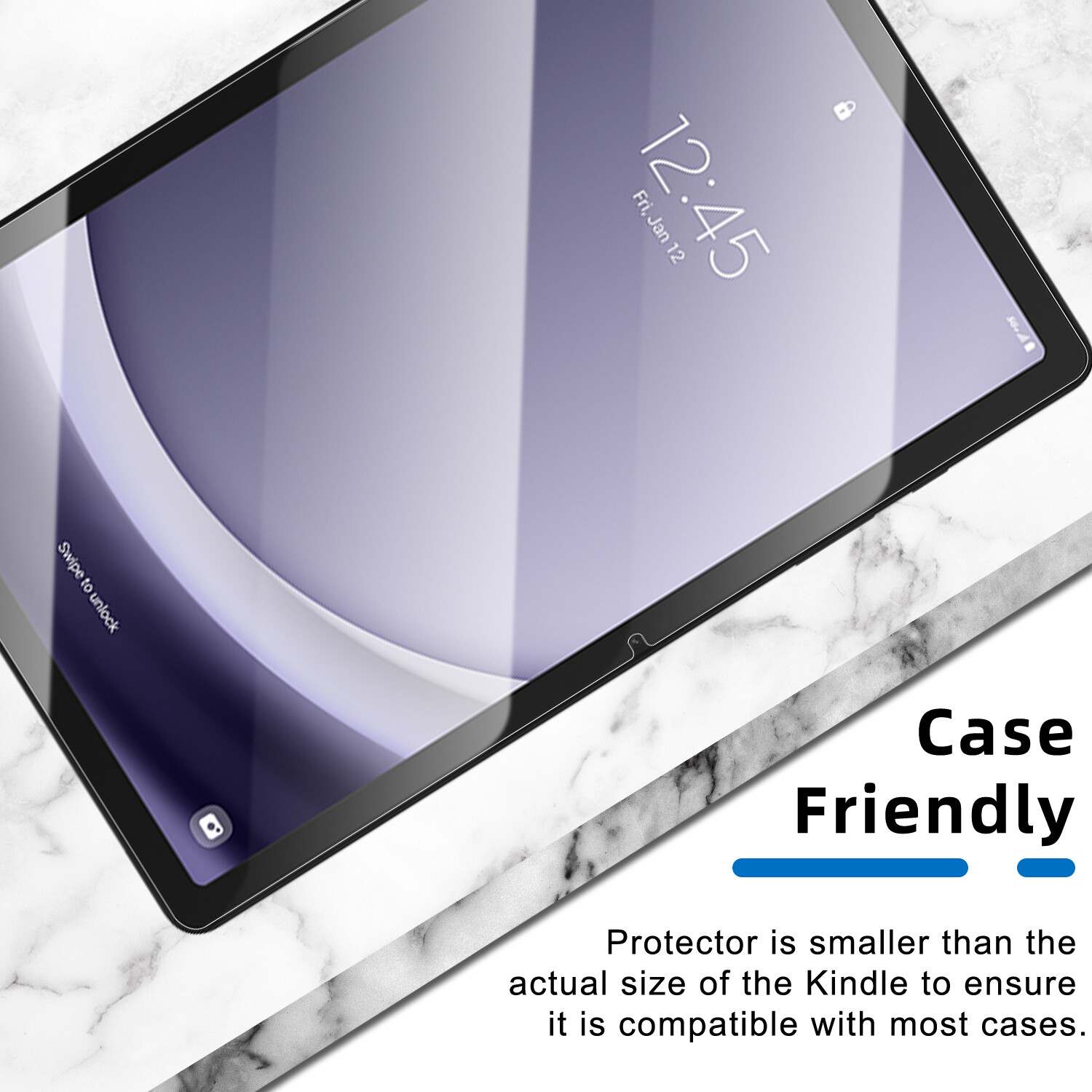 For Samsung Galaxy Tab A11+ 2025 11" Leather Stand Case / Glass Screen Protector