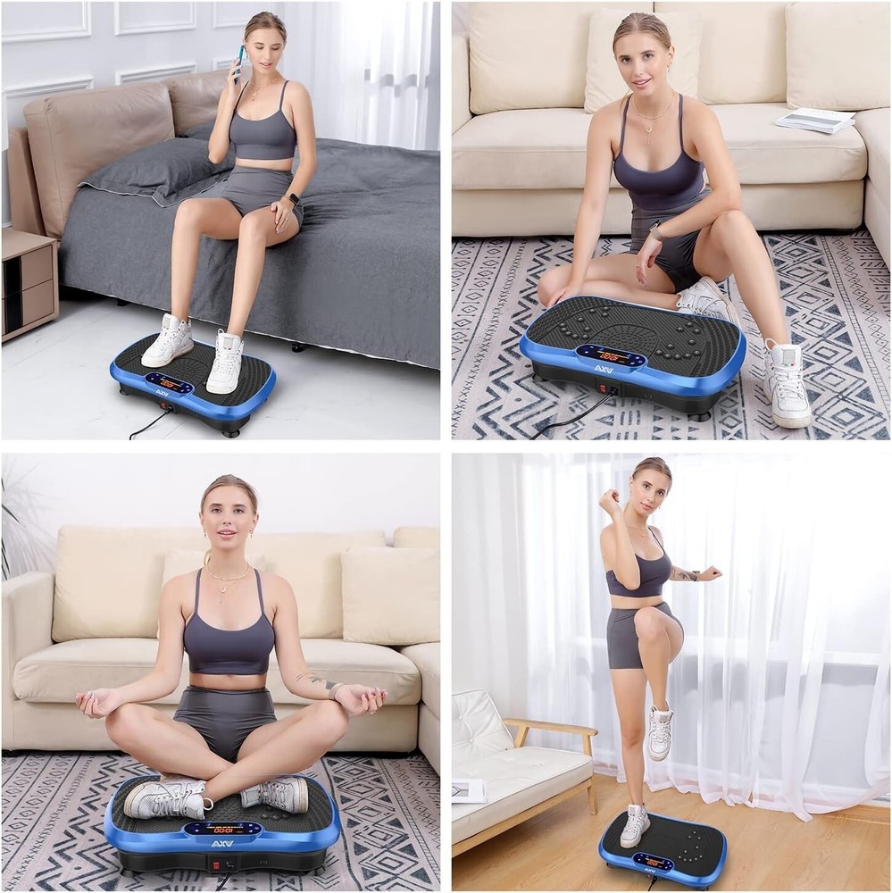 Compact Vibration Plate with Bluetooth & Remote Control - Ideal Fitness Solution