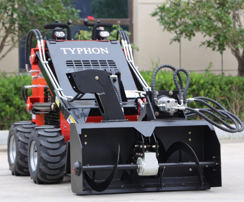 WINTER Snow Blower mini skid steer loader attachments for TYPHON STOMP SKIDSTEER