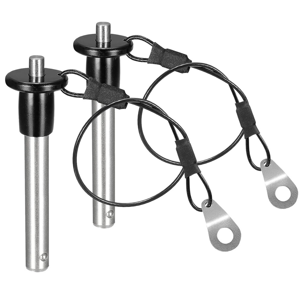 2Pcs 304 Stainless Steel Ball Locking Pins, Push-Button Locking Quick Release...