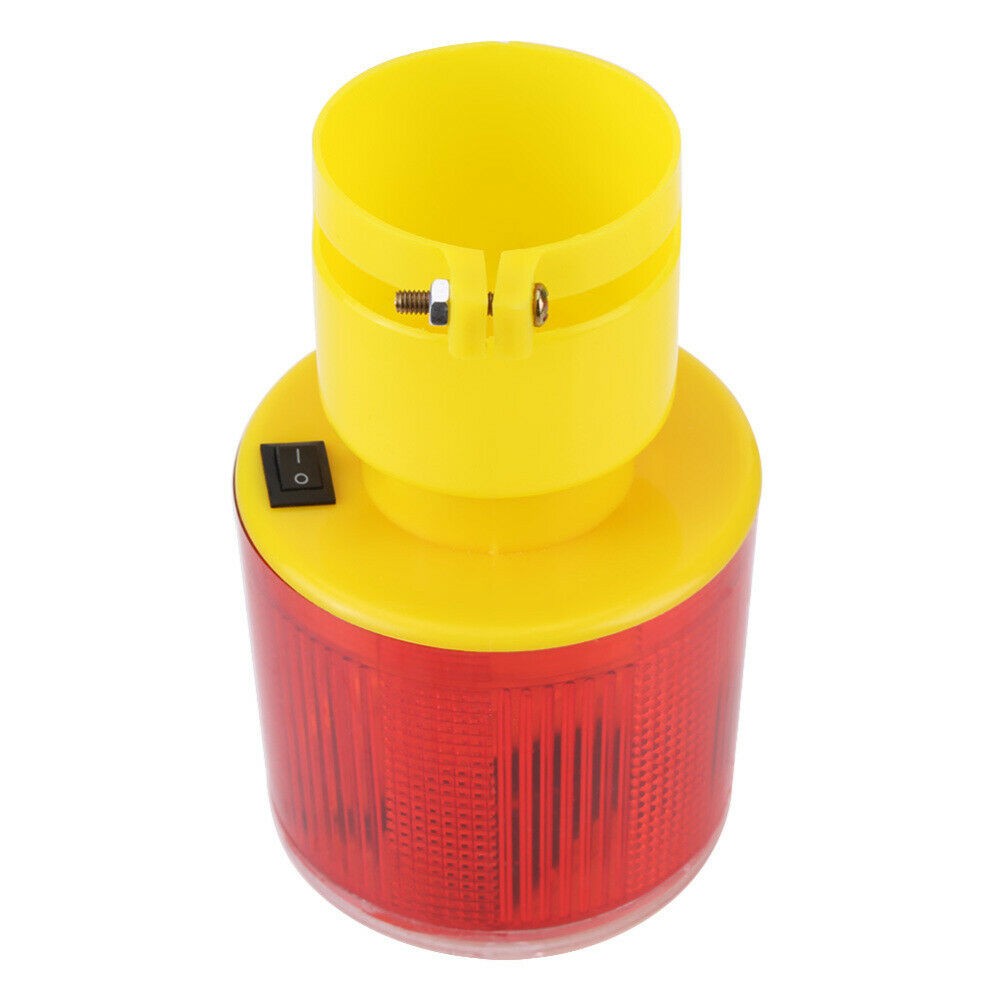 Waterproof Solar LED Alarm Strobe Signal Security Caution Flash Warning Lights