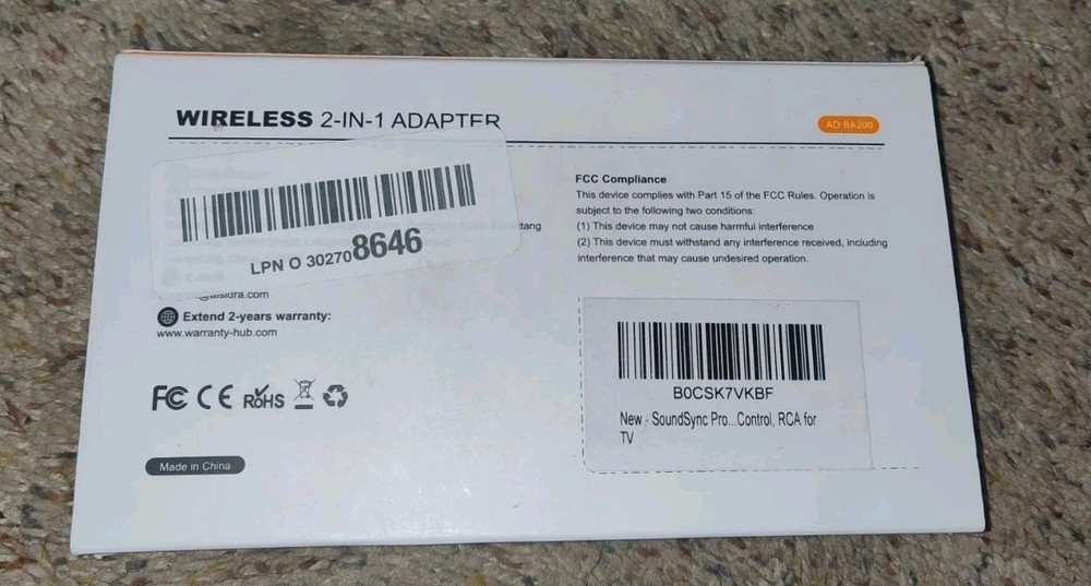 SoundSync Pro Bluetooth Transmitter & Receiver - Dual Pairing for TV & Airplane