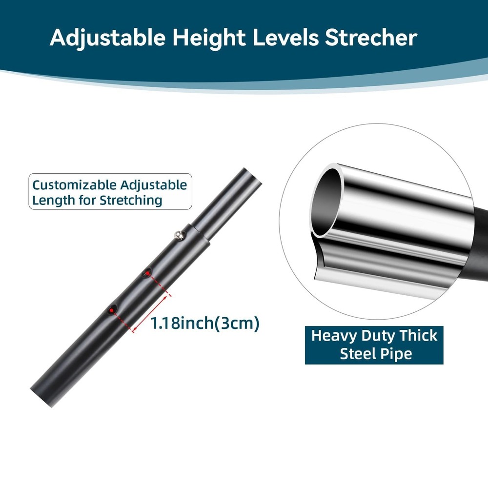 Hamstring Stretcher, Knee Extension Device, Lower Back, Hip & Calf Stretching