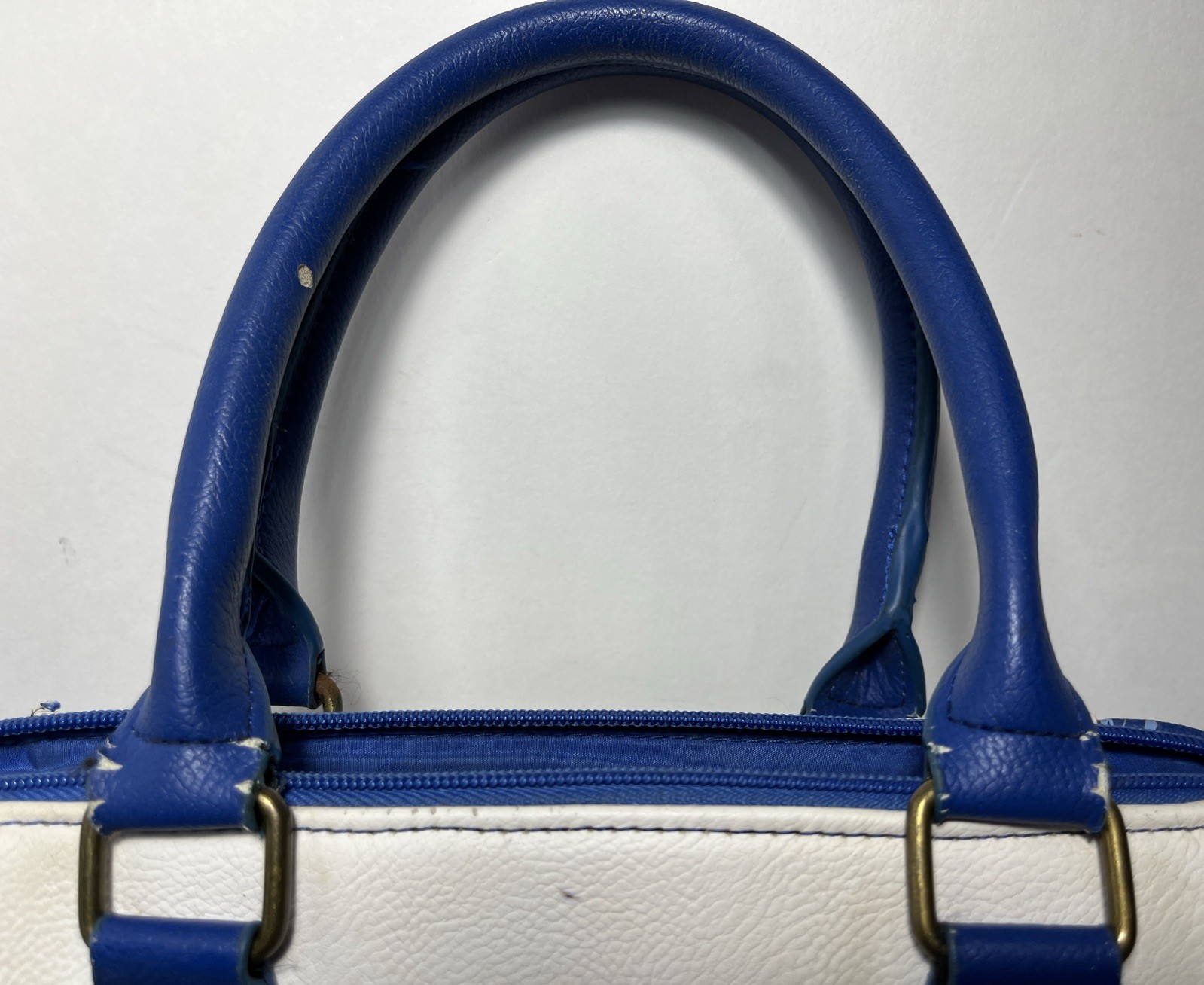 Disney LoungeFly Satchel Handbag Purse Snow White Blue & White 14x10"