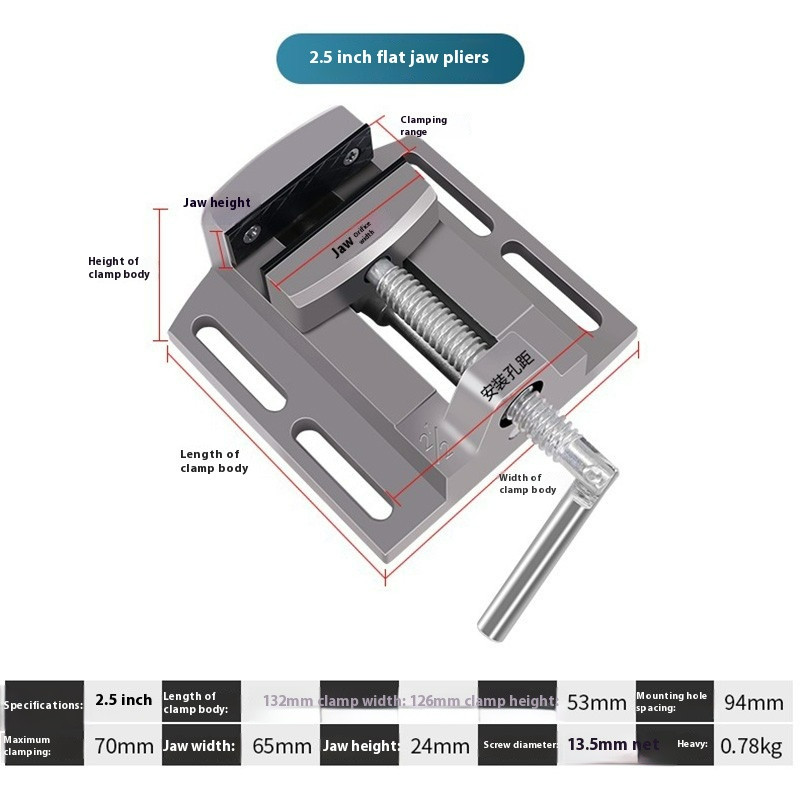 Flat Pliers Small Universal Small Vice Table Vice Table Precision Clamp Pliers