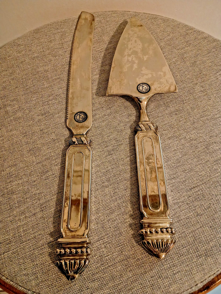 Godinger Silver-plated Cake Serving Set Knife and Server