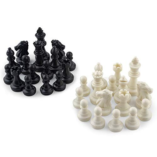 Only Magnetic Plastic Chessman Set for Replacement of Missing Chess Pieces
