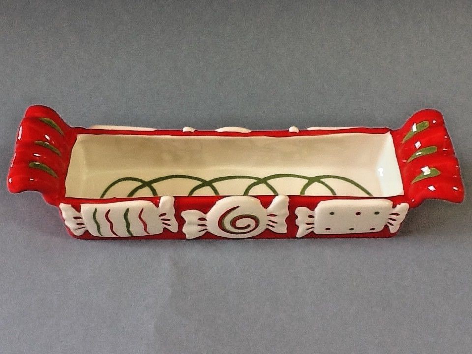 A Nice Dantes Design Ceramic Holiday Candy Tray