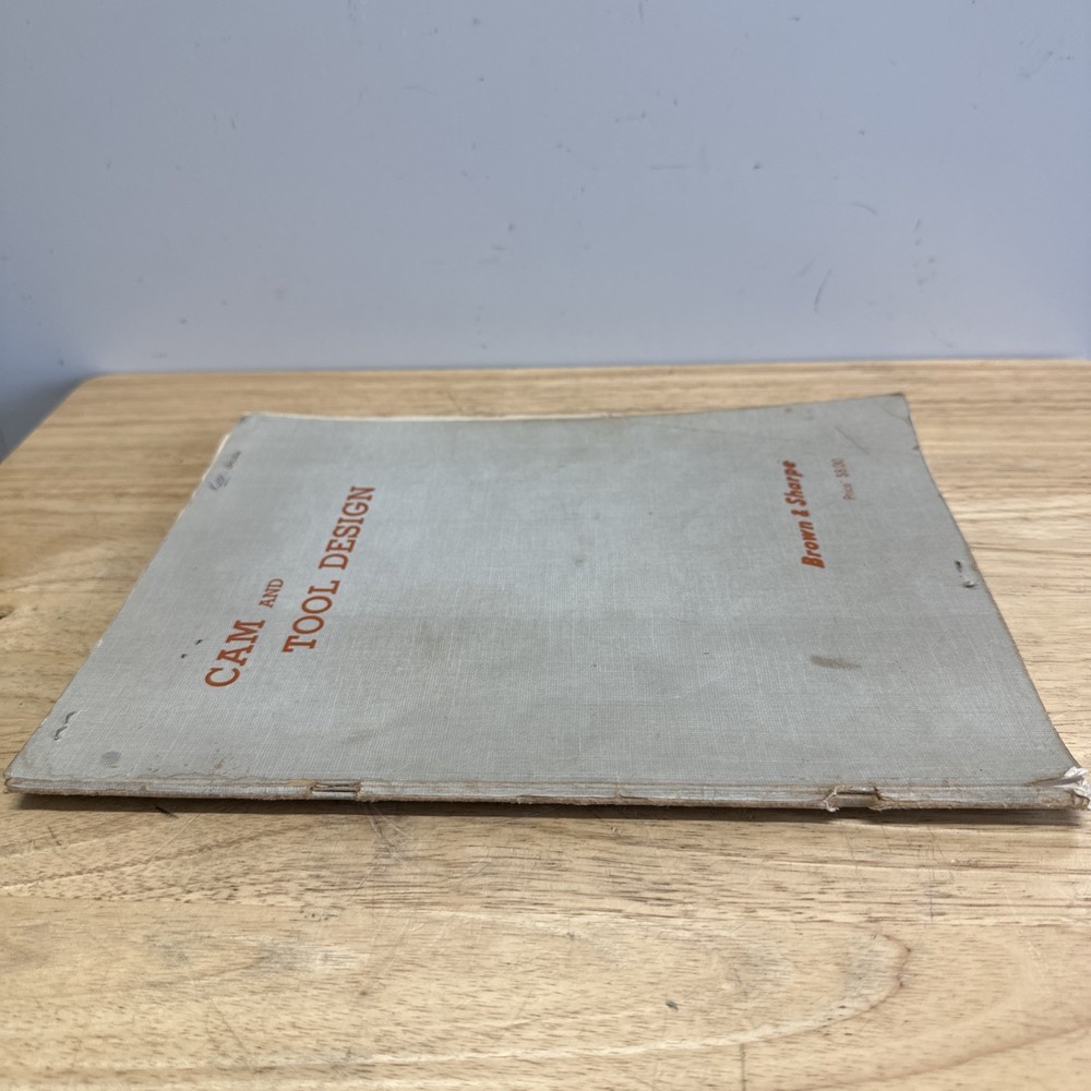 Brown & Sharpe Cam & Tool Design Book, 1958