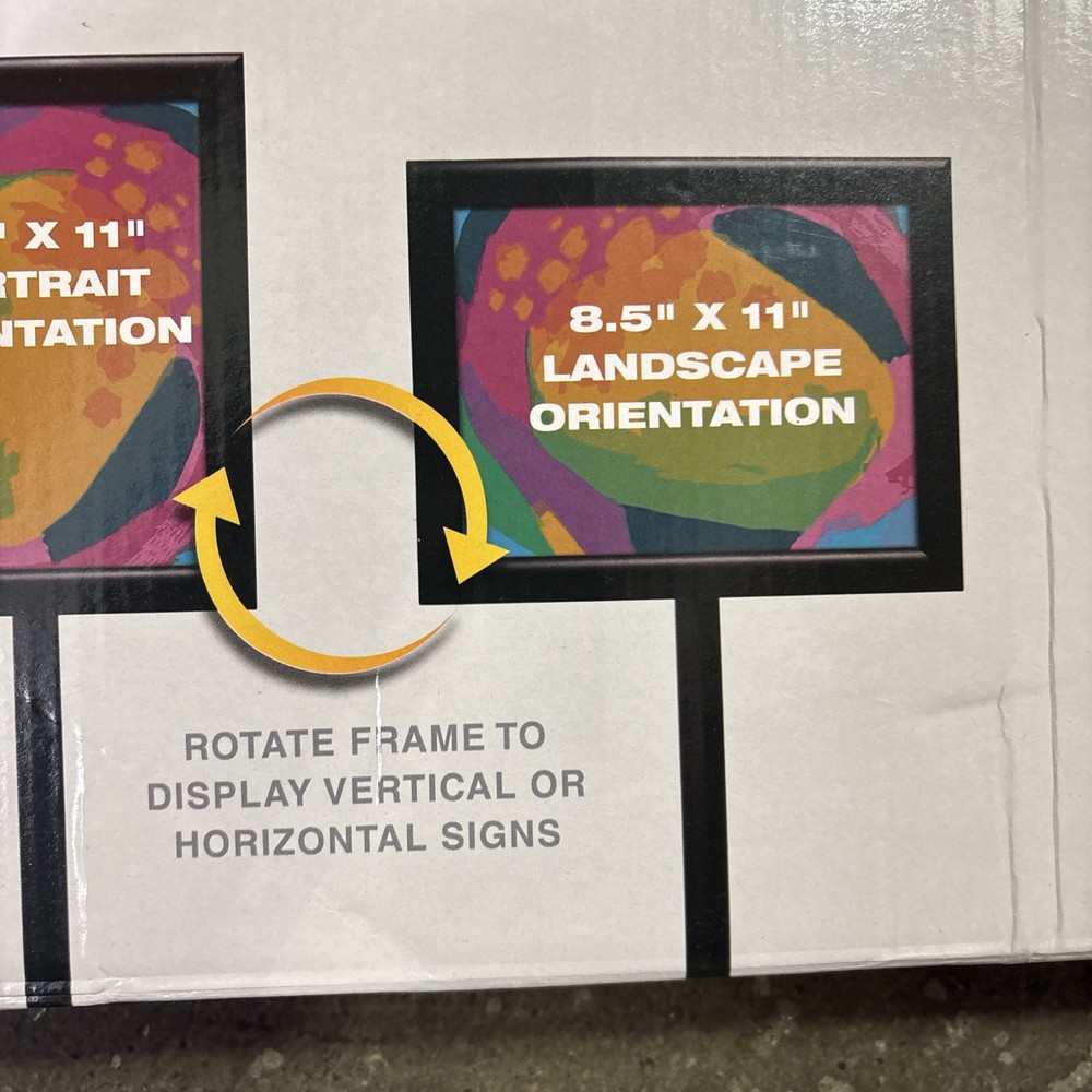Excello Pedestal Floor Sign With Snap Frame 30” - 48”