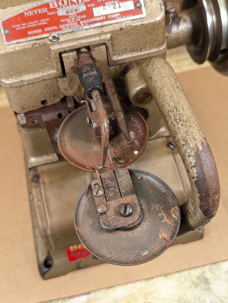 Bonis Never Stop Model A-21 Sewing Machine UNTESTED