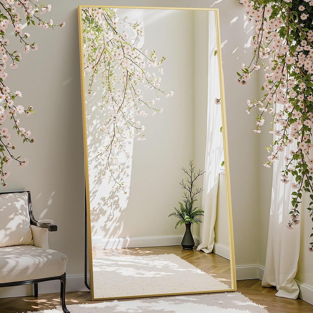 Arched Full Length Mirror with Stand