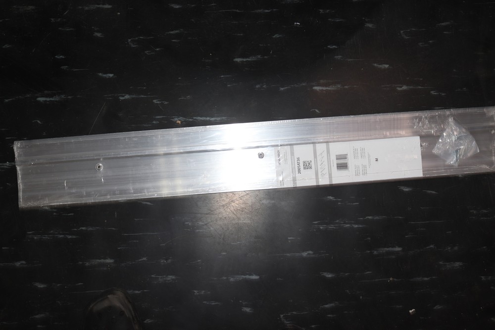 Pemko Latching Panic Exit Threshold Aluminum with Black Thermo Seal Insert