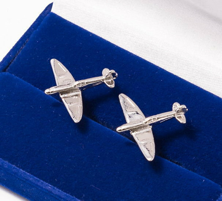 Spitfire Nickel Plated Cufflinks